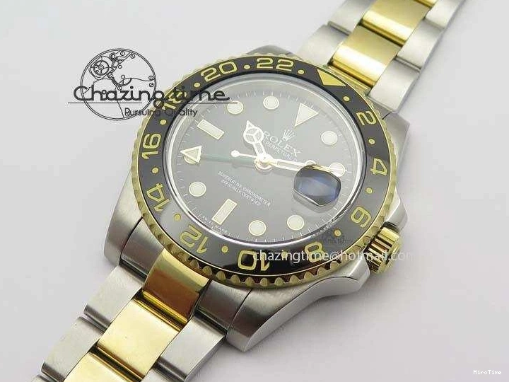 MiroTime 0217 GMT-Master II 116713LN SS YG Bp-Maker Black Dial Ceramic Bezel On SS YG Bracelet A Refined 3772